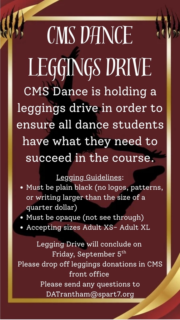 CMS Dance Leggings Drive