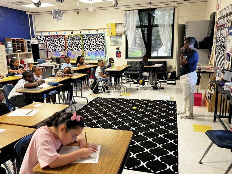 student working