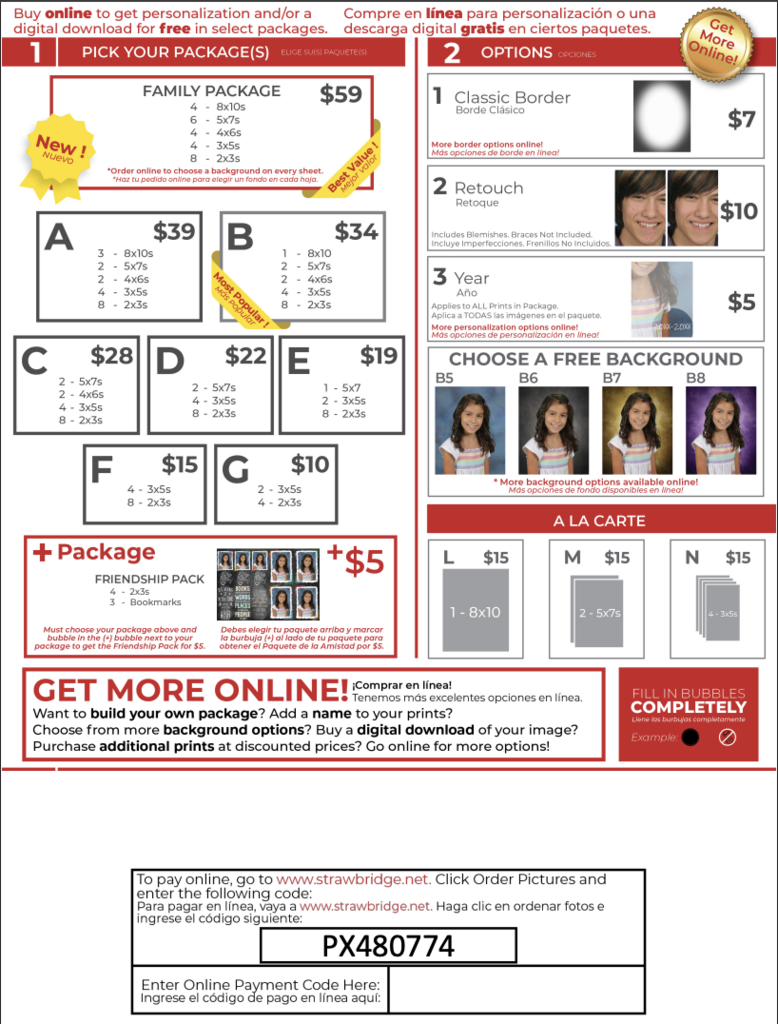 picture day flyer