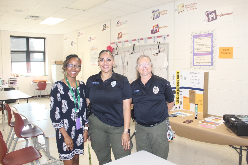 teacher and officers