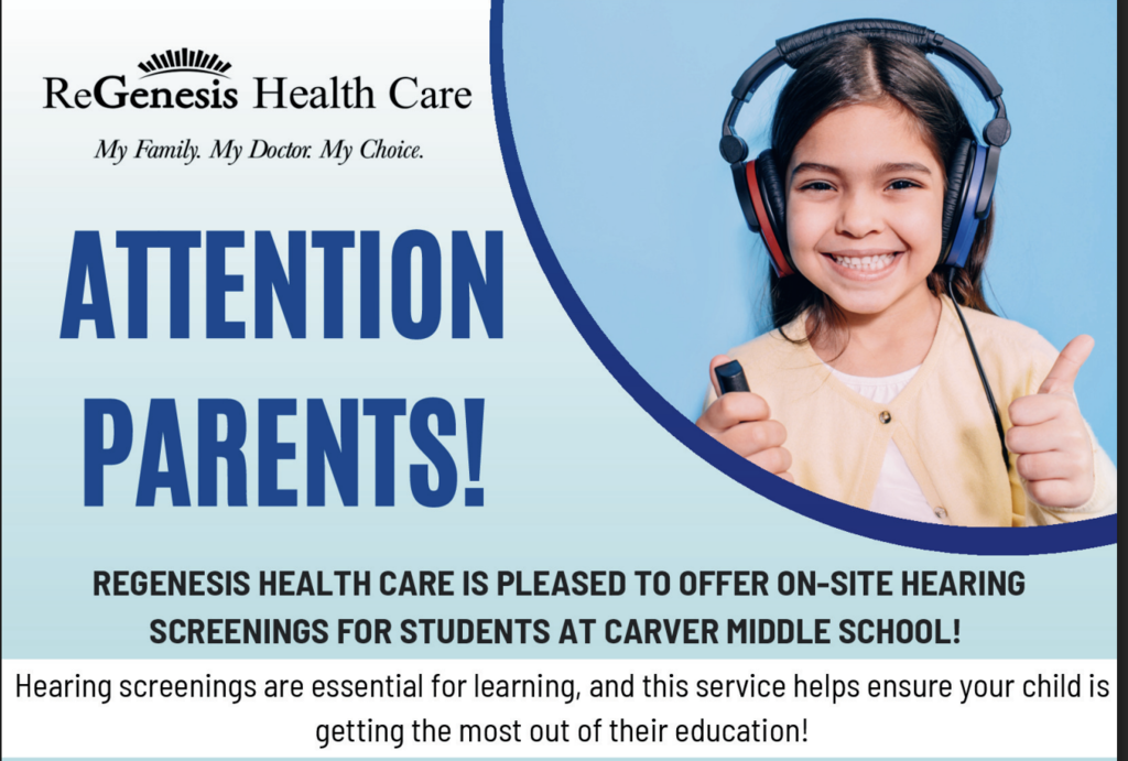 hearing screening flyer