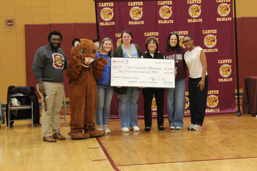 people with big check