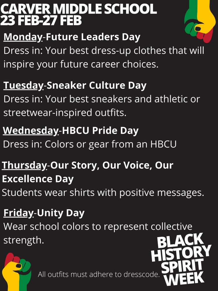 BHM Spirit Week