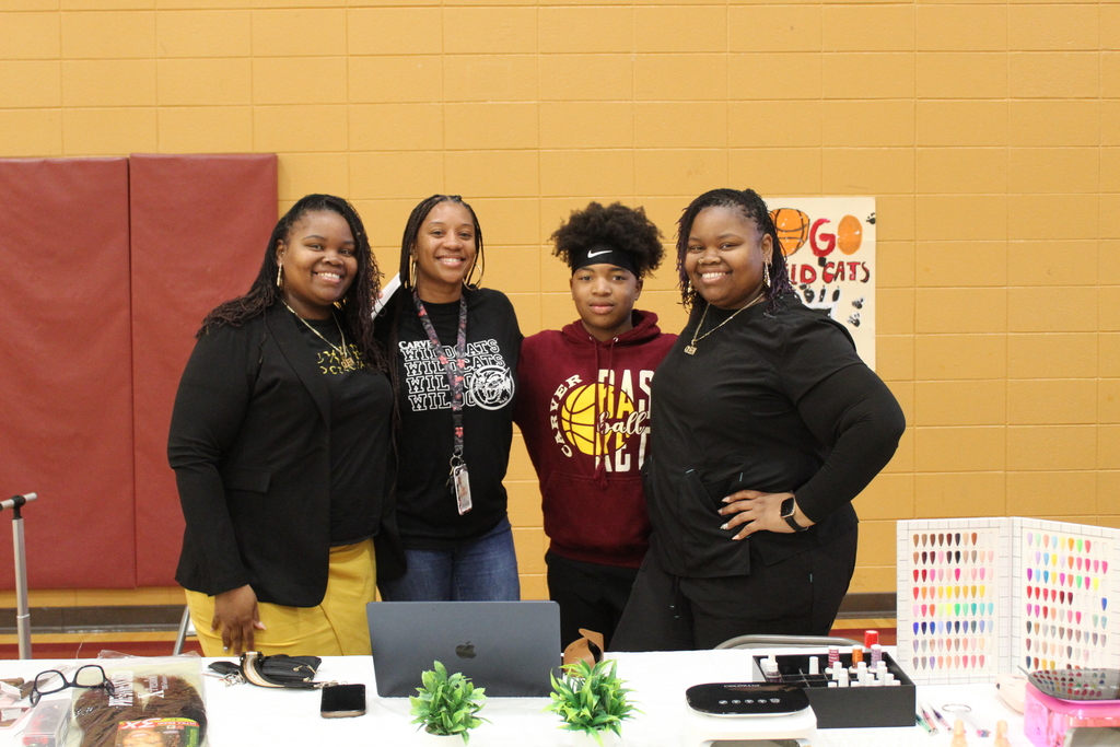 student and assistant principal with vendor