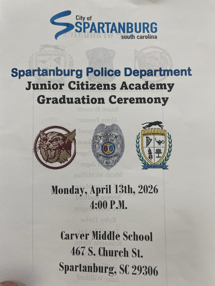 Spartanburg Police Department Junior Citizens Graduation Cohort 