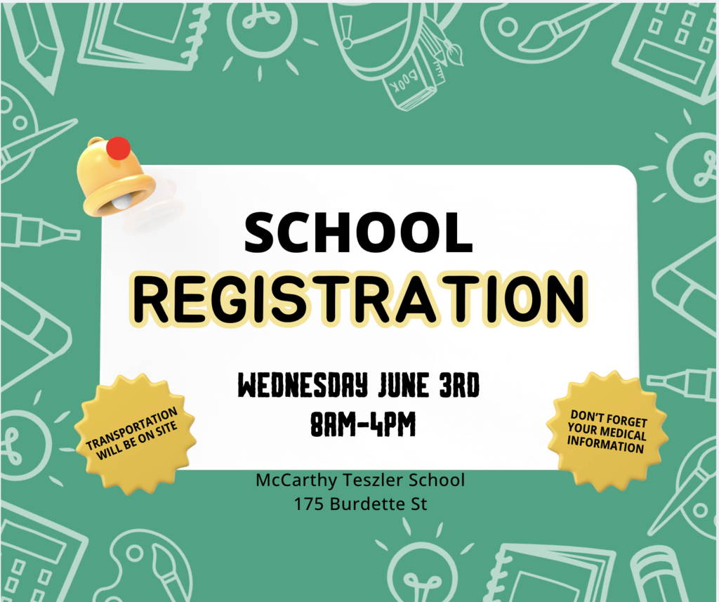 Registration Wednesday June 3rd