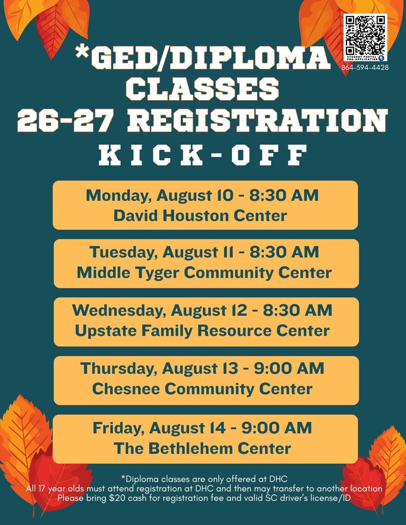 Fall GED Classes Kick-Off 26-27