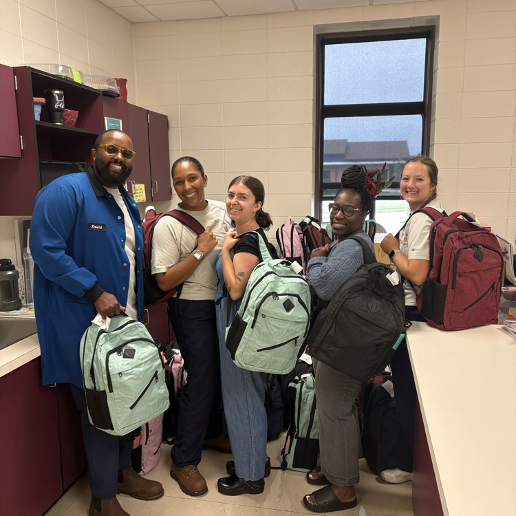 Lubrizol Corporation donated book bags