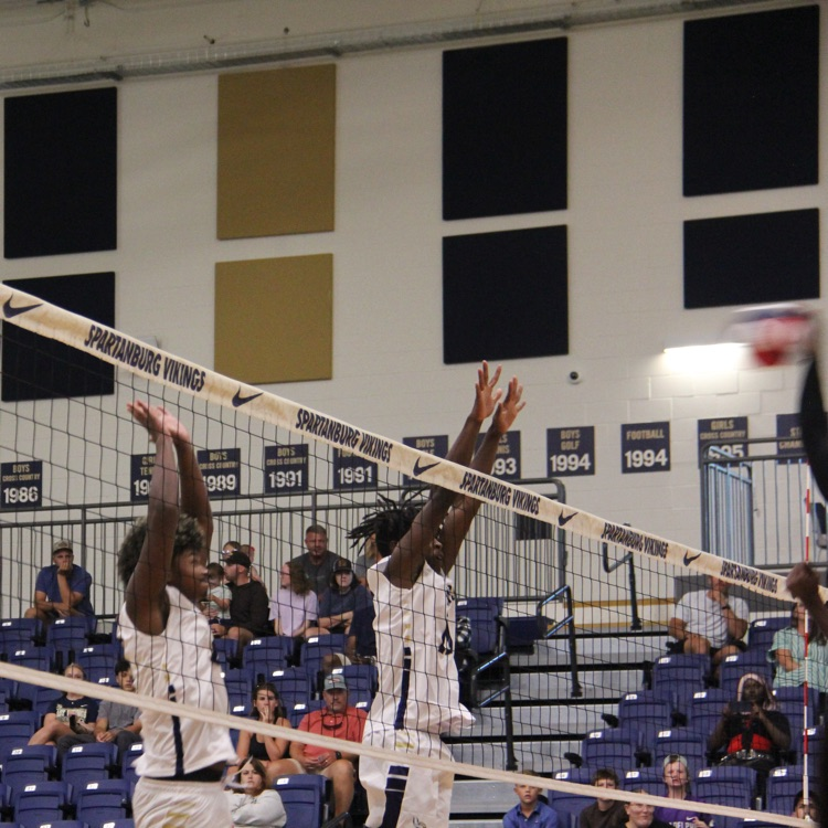 inaugural boys volleyball team match at SHS