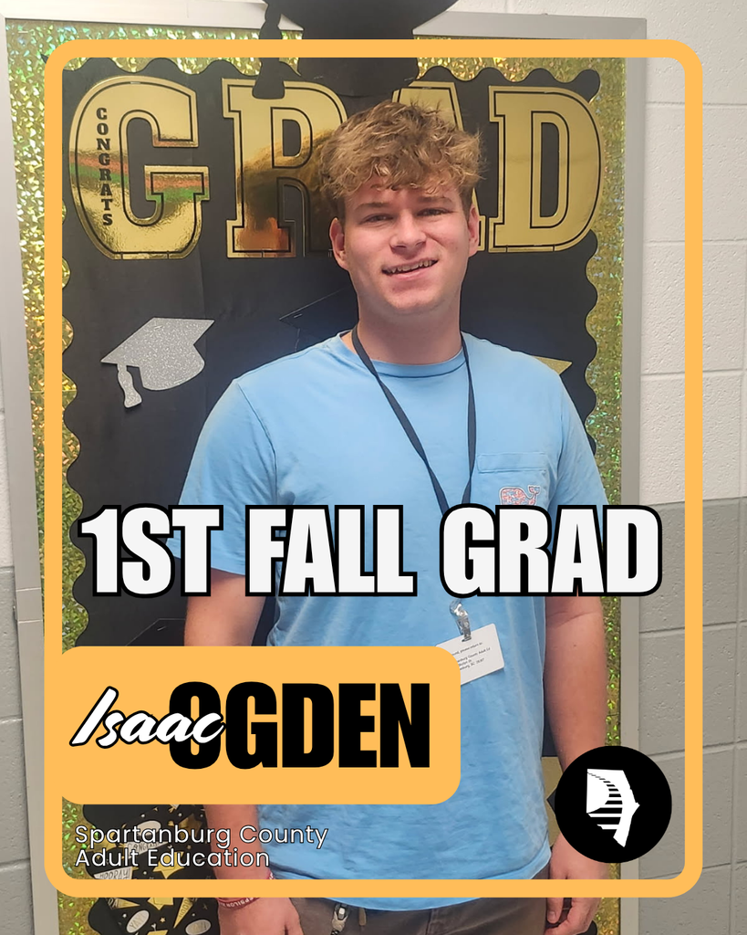 Photo of our first graduate, Isaac Ogden