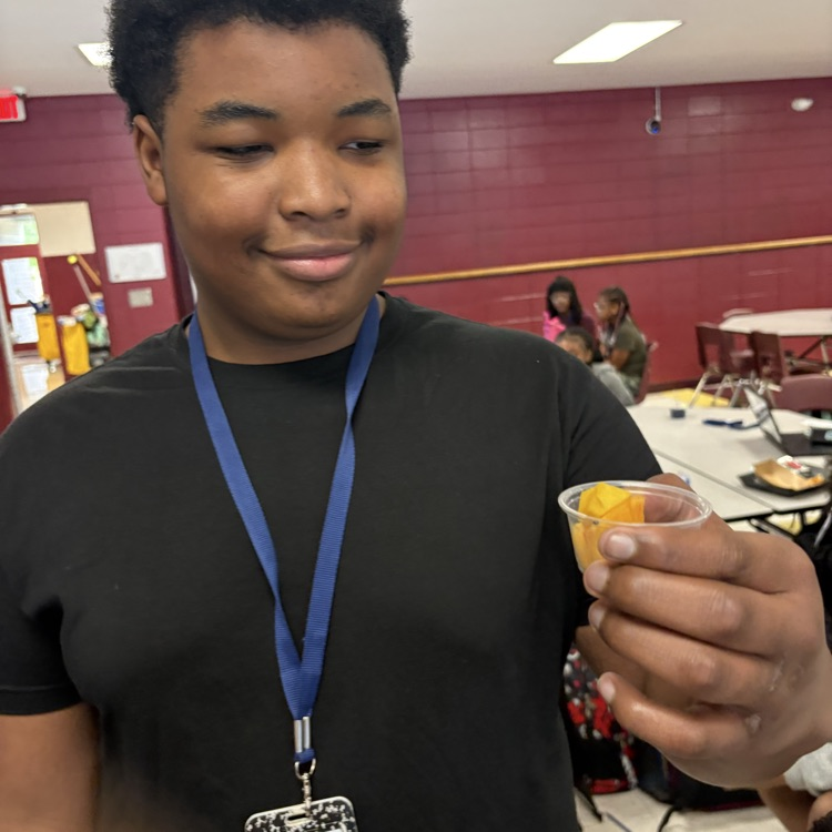 Students try new food at lunch