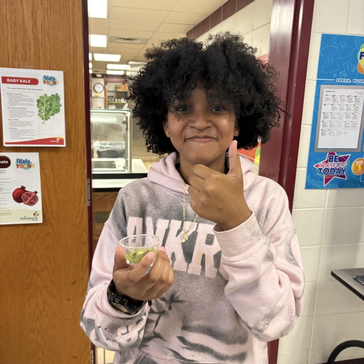 Students try new food at lunch