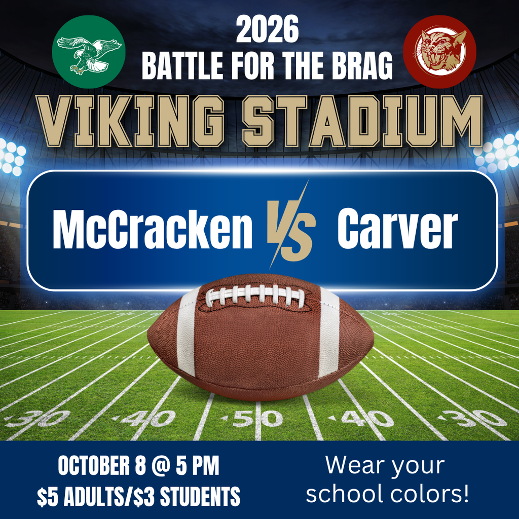 Battle for the Brag football game graphic
