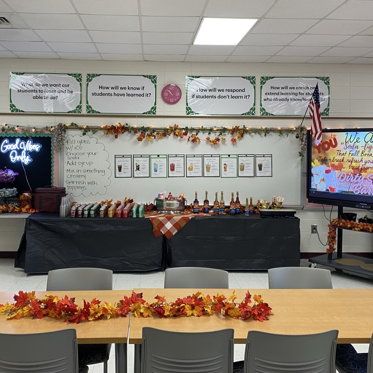 Carver teachers treated  to a dirty soda bar