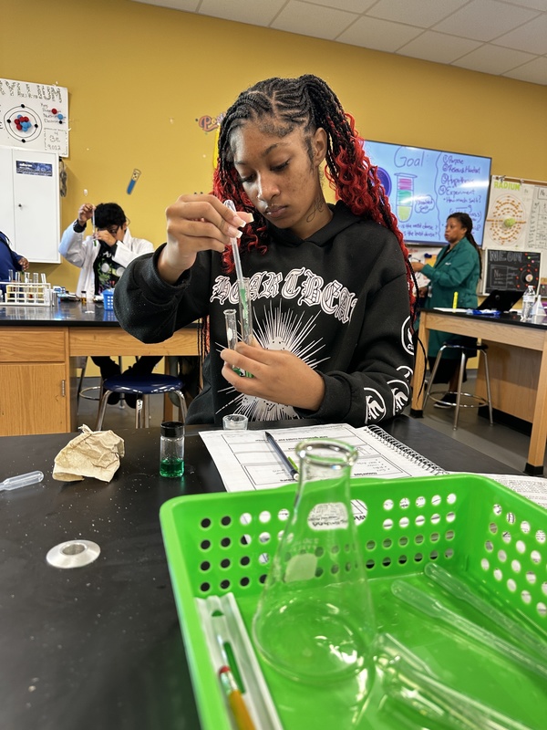 Students Experimenting