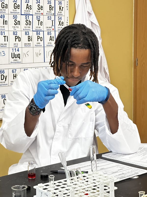 Students Experimenting