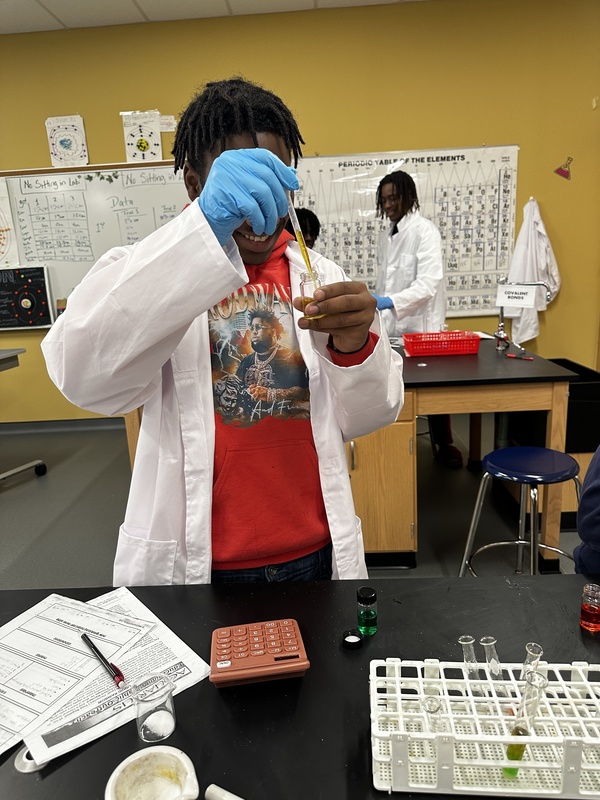 Students Experimenting