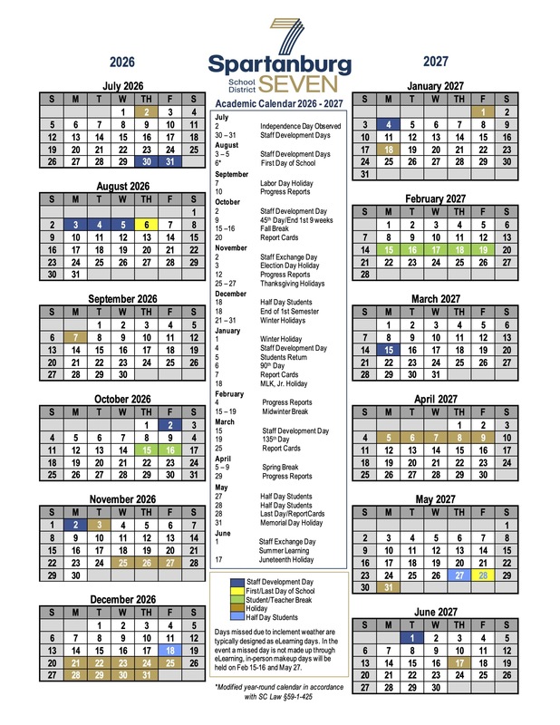 2026-2027 academic calendar
