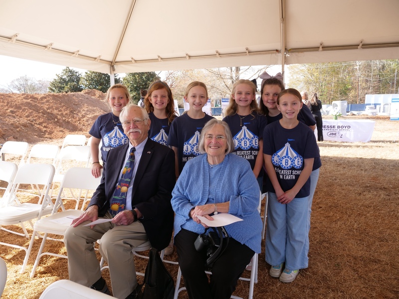 JBE students with Boyd and Nancy Scott
