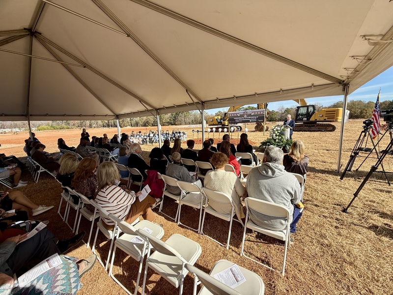 Board Chair Clay Mahaffey speaks