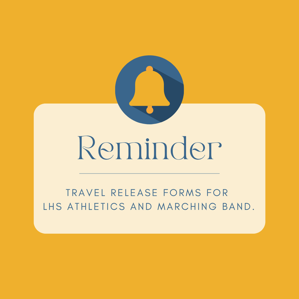 Travel Release form reminder