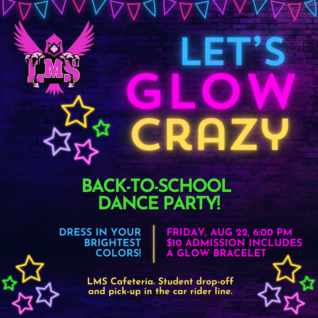LMS Glow Party announcement