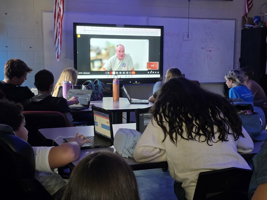 Heart 9/11 & Lt. Moran virtually visits ELA classroom at Landrum Middle School in SC