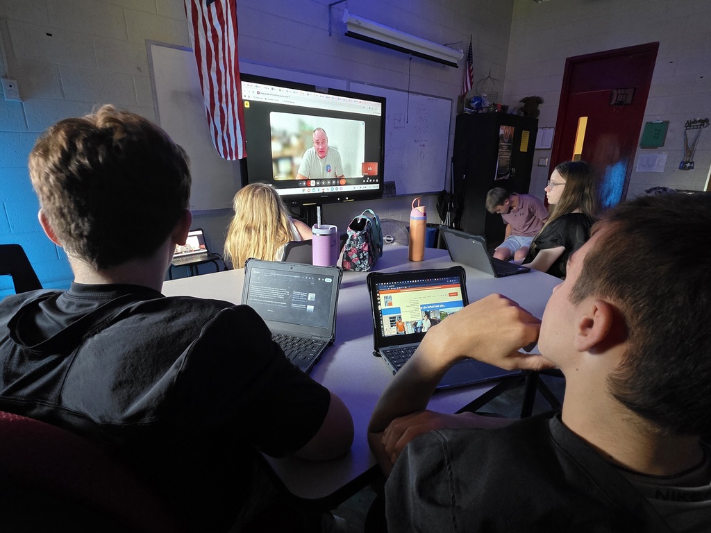 Heart 9/11 & Lt. Moran virtually visits ELA classroom at Landrum Middle School in SC