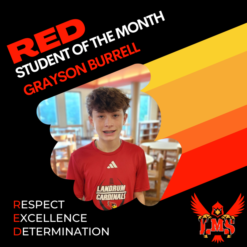 LMS RED student of the month
