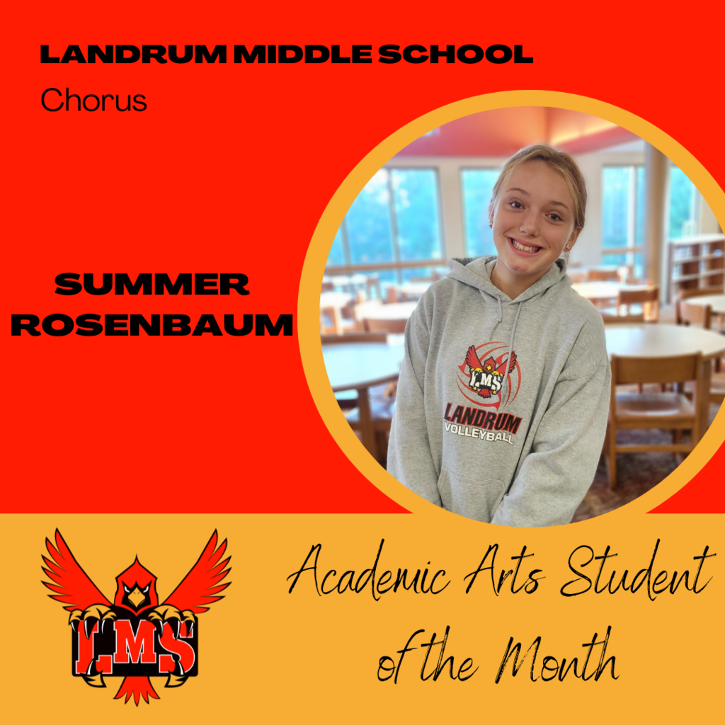 LMS RED student of the month