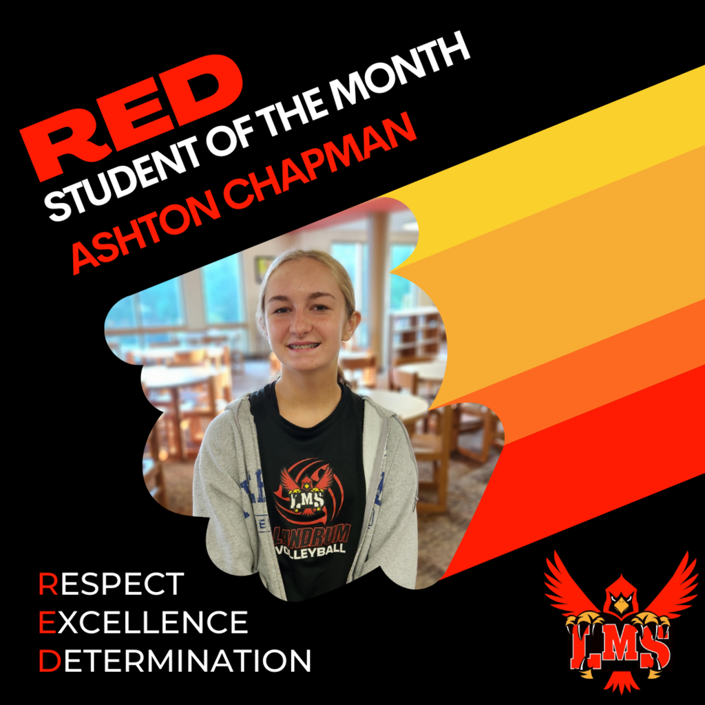 LMS RED student of the month