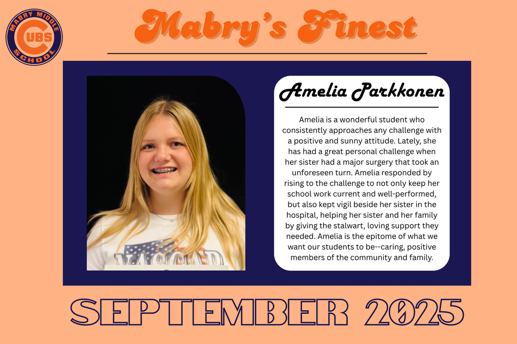 Mabry's Finest - Sept