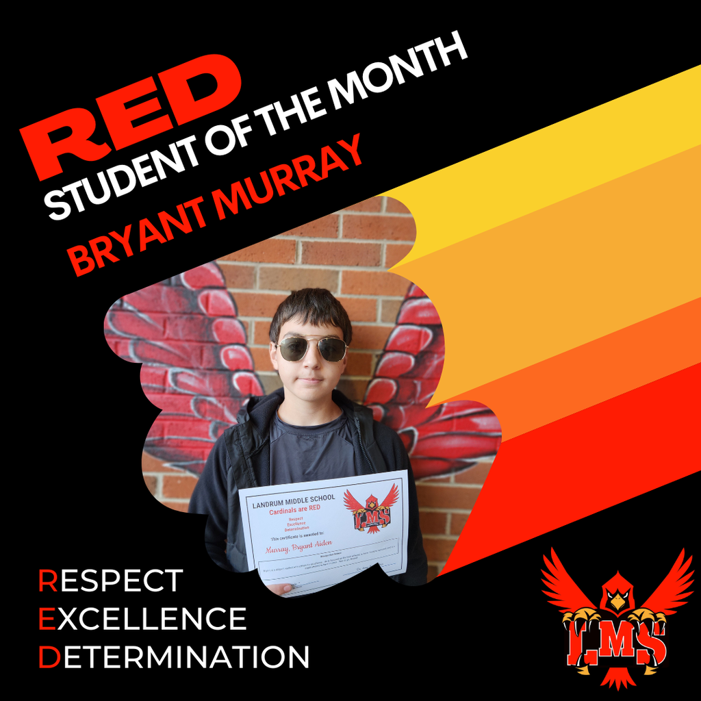 LMS RED student of the month