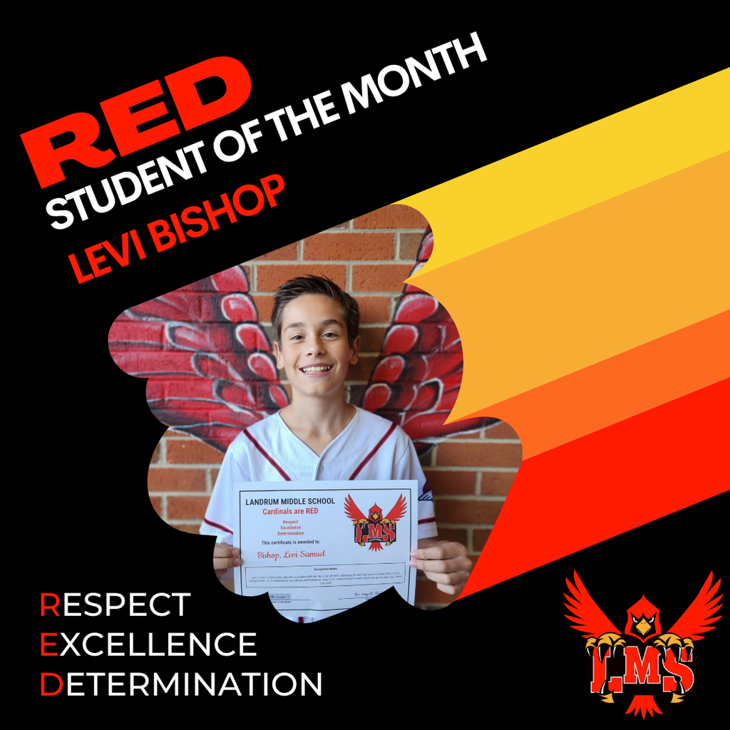 LMS RED student of the month