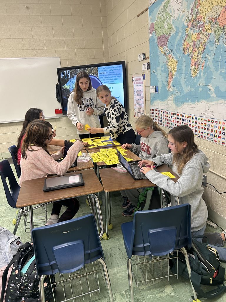 LMS 7th grade social studies students