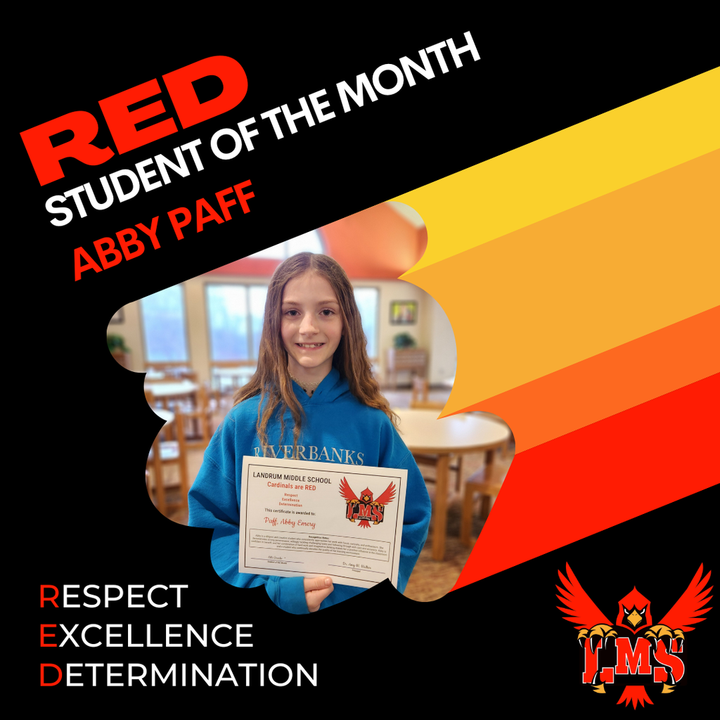 LMS RED student of the month