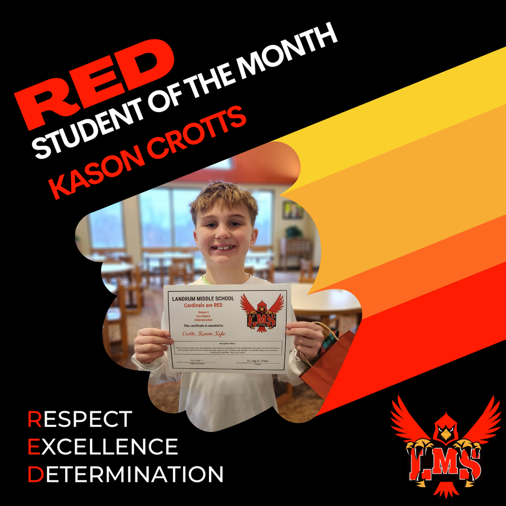LMS RED student of the month