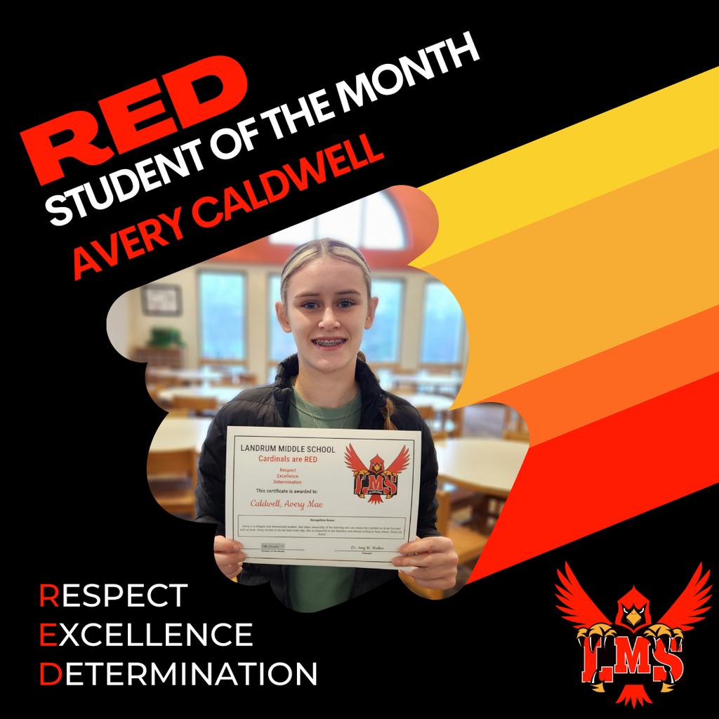LMS RED student of the month