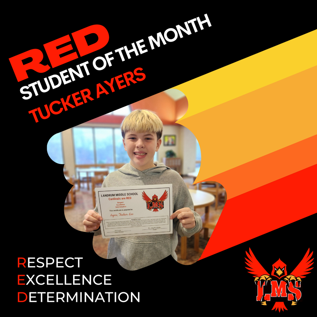 LMS RED student of the month