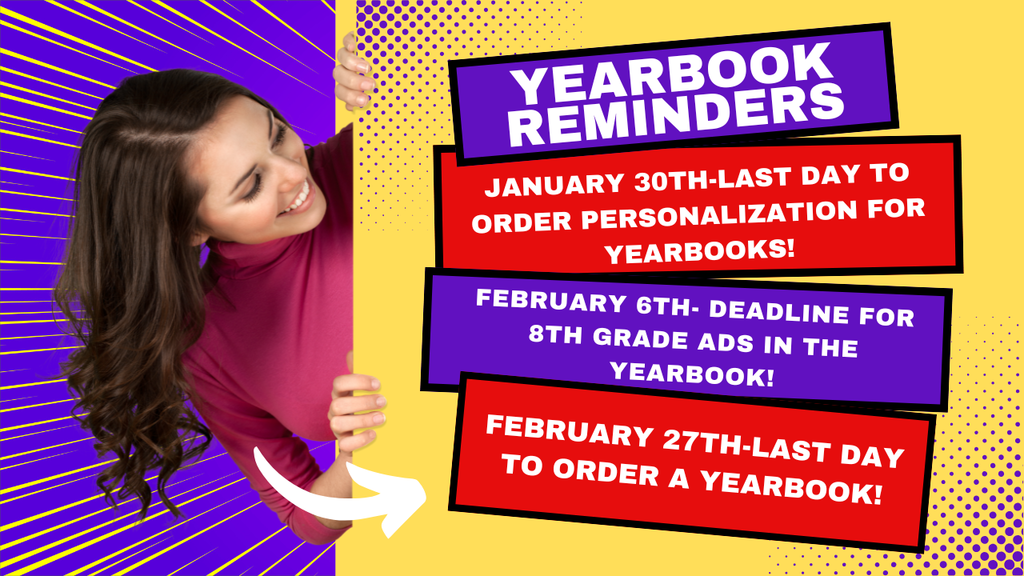 Yearbook announcement