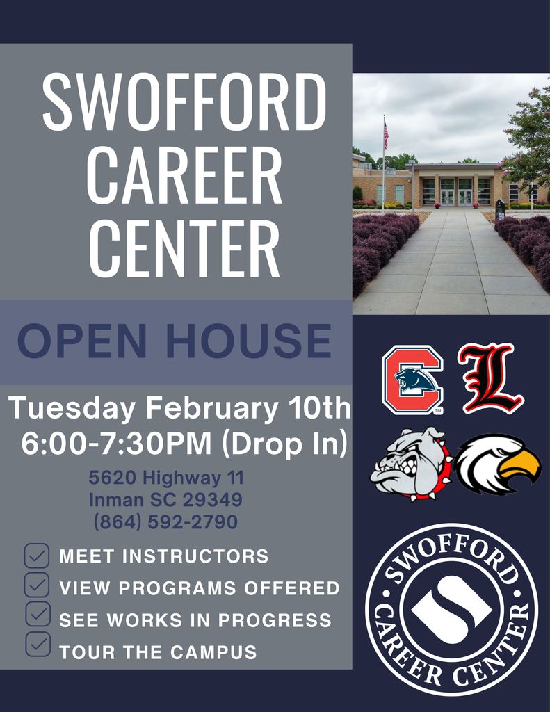 Swofford Career Center Open House Tomorrow!