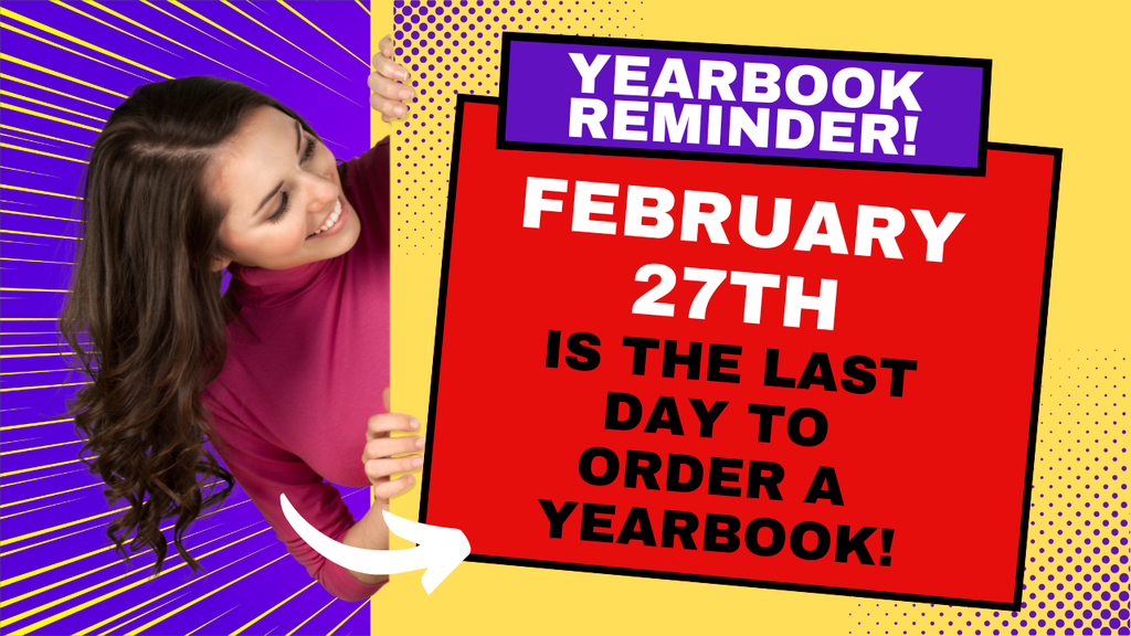 Last Day to order Yearbook