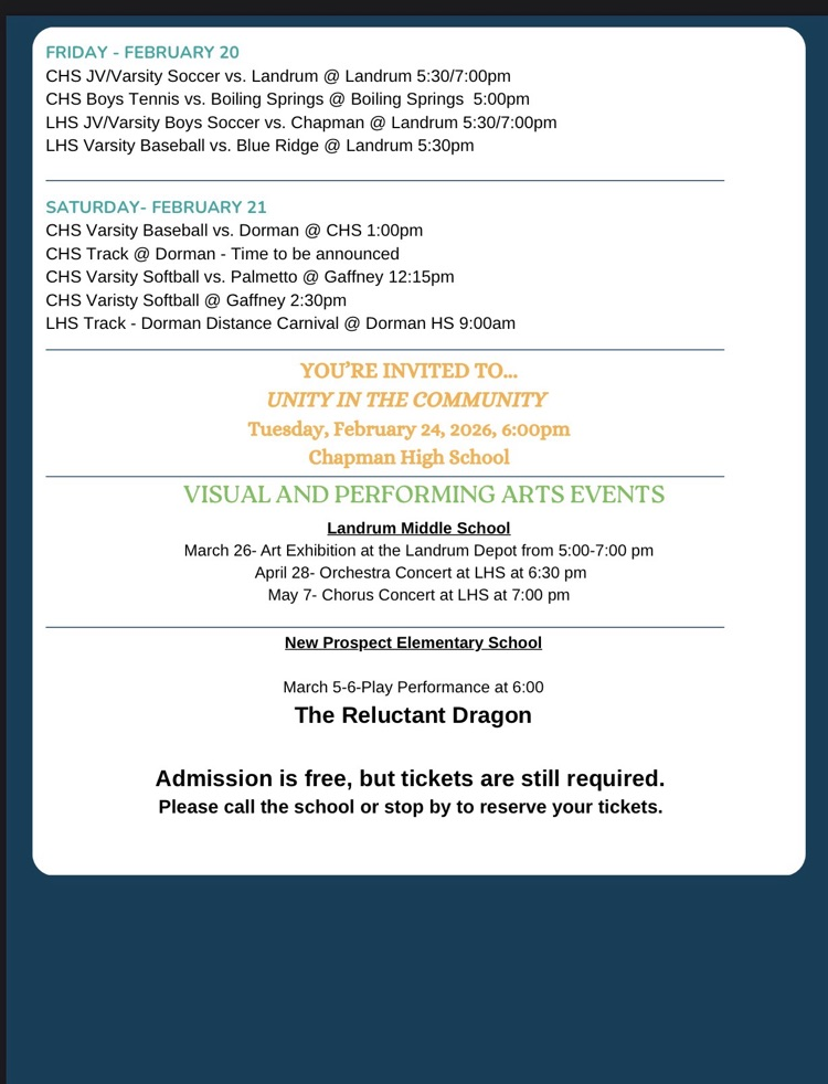 Friday Gram Schedule