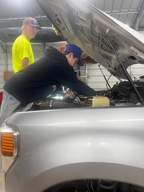 LMS student on job shadow day