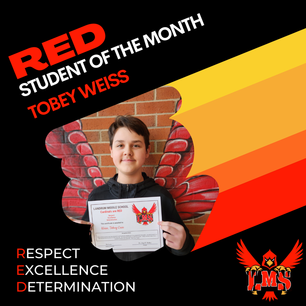 LMS RED student of the month