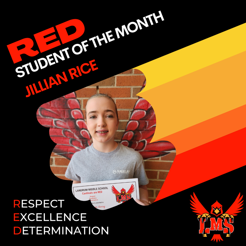 LMS RED student of the month