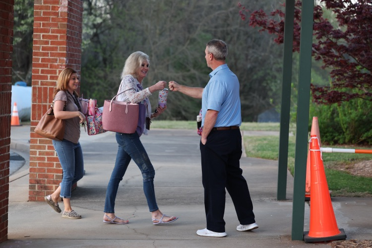 teacher fisting with admin