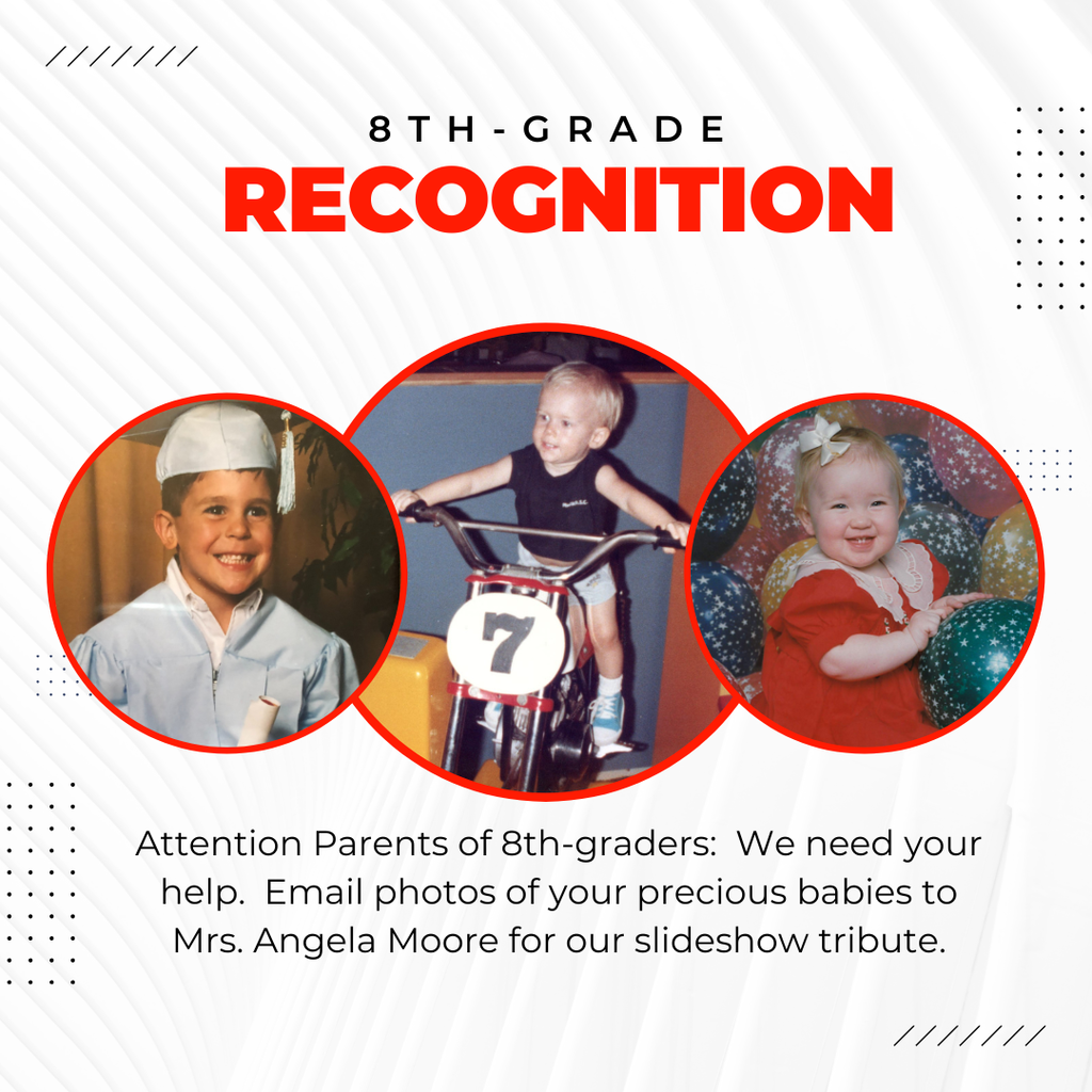 LMS 8th grade slideshow request for photos