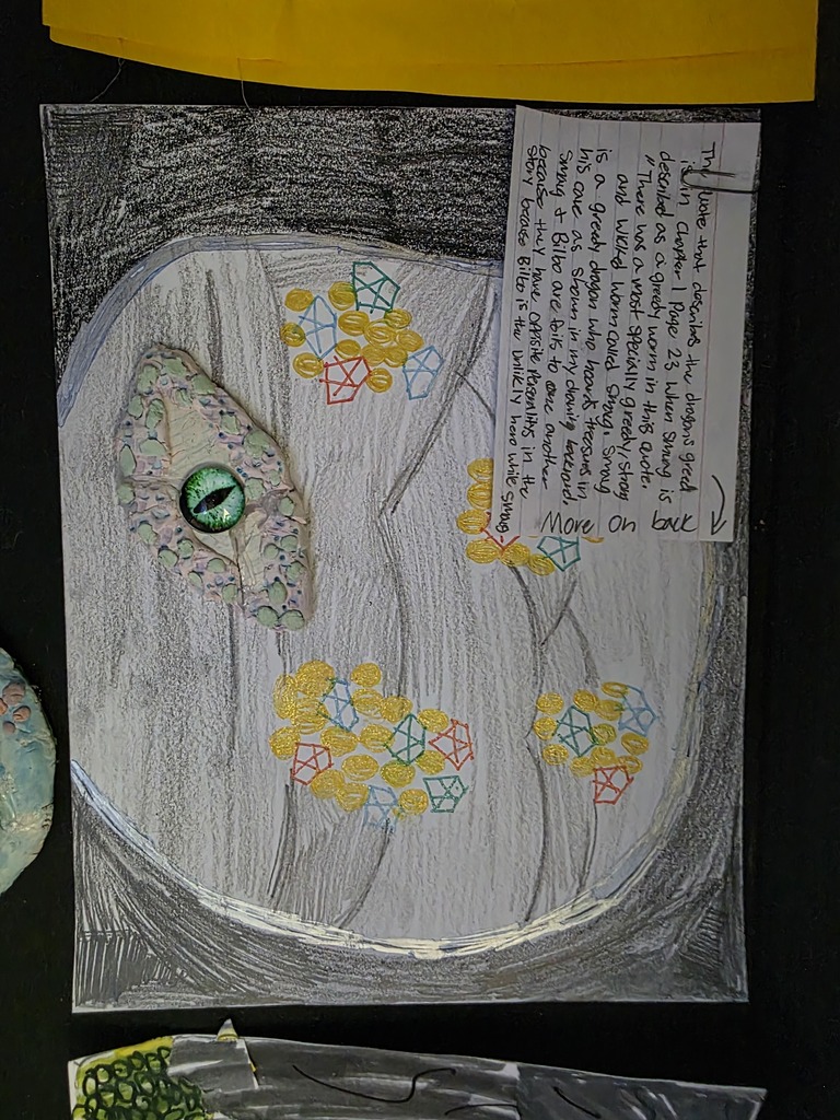 LMS dragon eye project in 7th grade ELA