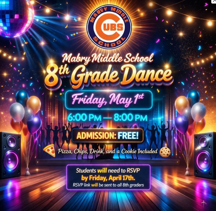 8th Grade Dance Flyer